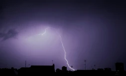 Elair lors d'un orage au-dessus de Tours le 29 mai 2018
