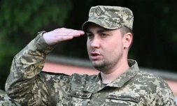 Le chef du renseignement militaire ukrainien, Kyrylo Boudanov, le 8 juillet 2023 Ă Lviv