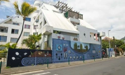 Fresque sur bâtiment Pierre Loti - (Photo : Noël Thomas)
