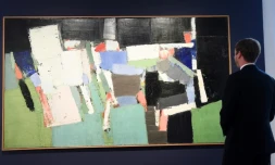 La toile "Parc des Princes" de Nicolas De Staël, le 17 octobre 2019 à Paris