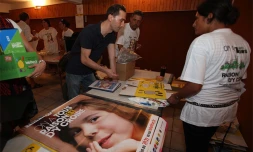 Samedi 30 octobre 2010 - Conférence de presse pour la convention du Téléthon 2010 (Photo : Julie Fioretti)