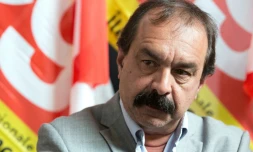 Le secrétaire général de la CGT Philippe Martinez le 6 juillet 2016 à Paris