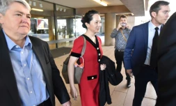 La directrice financière de Huawei, Meng Wanzhou, photographiée le 1er octobre 2019 devant le tribunal de Vancouver, où se tiennent à partir de lundi les premières audiences d'extradition