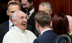 Le pape François à Dublin le 25 août 2018
