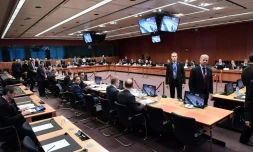 Les ministres des Finances de la zone euro, réunis le 5 décembre 2016 à Bruxelles