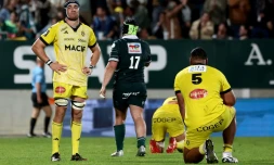 Le troisième ligne de La Rochelle Ultan Dillane après la défaite des Maritimes (32-18) en Top 14 contre la Section Paloise Béarn Pyrénées au stade du Hameau à Pau le 7 juin 2025 en France 