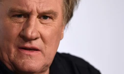 Gérard Depardieu lors de la conférence de presse du film "Valley of love" pendant le 68Úme festival de Cannes, le 22 mai 2015
