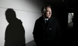 François Bayrou au QG de MoDem à Paris, le 27 avril 2016