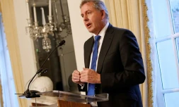L'ambassadeur américain à Washington Kim Darroch le 18 janvier 2017, lors d'une réception à l'ambassade