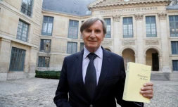 Daniel Rondeau a reçu le Grand Prix du roman de l'Academie francaise, à Paris le 26 octobre 2017