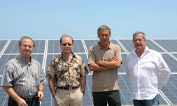 Mercredi 3 novembre 2010 - Inauguration centrale Photovoltaïque à Pierrefonds (Photo D.R)