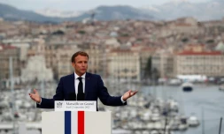 Le président Emmanuel Macron au Palais du Pharo, le 2 septembre 2021 à Marseille