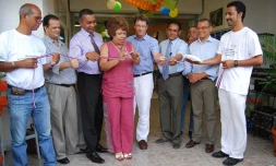 Jeudi 4 novembre 2010 - Inauguration de la plate-forme de distribution de Sainte-Suzanne (Photo D.R)