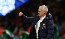 Le sélectionneur Didier Deschamps lors du match France-Ukraine comptant pour les qualifications de la zone Europe, le 13 novembre 2025 au Parc des Princes 