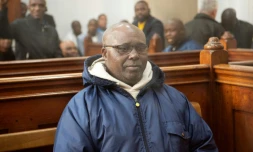 Fulgence Kayishema, lors d'une audience au sein d'un tribunal du Cap, en Afrique du Sud, le 26 mai 2023