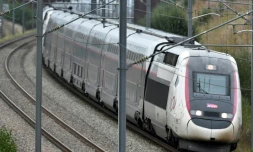 Un TGV Paris-Rennes, à Coutalain en Eure-et-loire, le 10 septembre 2024