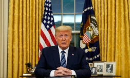 Donald Trump s'exprime sur l'épidémie de coronavirus depuis le Bureau ovale, le 11 mars 2020 