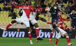 Monaco face au PSV Eindhoven lors de la phase de groupes d'Europa League, le 4 novembre 2021 à Louis-II