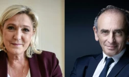 Marine Le Pen, photographiée en mai 2019, et Eric Zemmour, en avril 2021