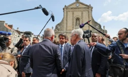 Gabriel Attal à Boulogne-sur-Mer, dans le Pas-de-Calais, le 13 juin 2024