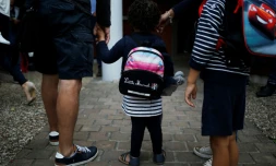 Rentrée des classes à Caen, le 3 septembre 2018