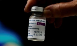 Un flacon du vaccin AstraZeneca contre le Covid 19, à Taïwan le 22 mars 2021