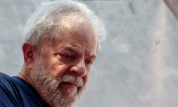 L'ex-président brésilien (2003-2011) Luiz Inacio Lula da Silva à Sao Bernardo do Campo le 7 avril 2018.