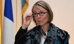 La ministre de la Culture Françoise Nyssen à Paris le 23 janvier 2018