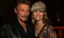 Johnny et Laetitia Hallyday à Paris le 30 septembre 2002