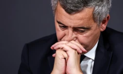Le ministre de la Justice, Gérald Darmanin, participe à un événement organisé au ministère, à Paris, le 16 juin 2026