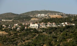 La colonie israélienne de Dolev, le 10 mai 2017 à Ramallah, en Cisjordanie