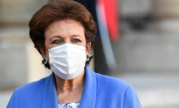 La ministre de la Culture Roselyne Bachelot à l'Elysée, le 9 novembre 2021 à Paris