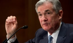 Jerome Powell président de la Fed témoigne devant un comité au Sénat à Washington, le 1er mars  2018