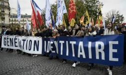 Manifestation de Génération identitaire à Paris en novembre 2019 contre l'islamisme