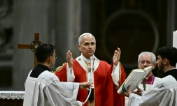 Le pape Léon XIV préside la messe pour l'inauguration de l'année académique des universités pontificales, le 8 octobre 2026 au Vatican