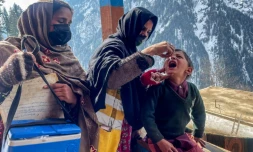 Campagne de vaccination dans le district de Neelum, au Pakistan, le 4 février 2025