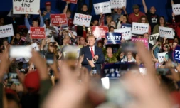 le candidat républicain Donald Trump, lors d'un meeting à Geneva (Ohio), le 28 octobre 2016