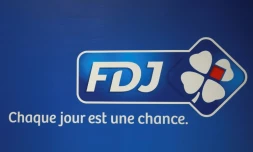 Le logo de la Française des Jeux (FDJ) photographié à Pantin, le 20 septembre 2016