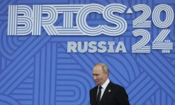 Le président russe Vladimir Poutine au sommet des Brics à Kazan, en Russie, le 23 octobre 2024
