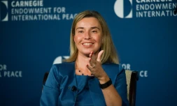 La chef de la diplomatie de l'UE Federica Mogherini le 21 juillet 2016 à Washington