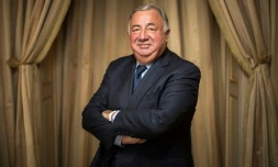 Le président sortant de la Haute Assemblée, Gérard Larcher (LR), qui devrait se succéder à lui-même, le 17 novembre 2016 à Paris