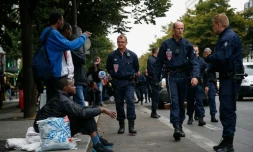 Evacuation de migrants le 6 septembre 2016 dans le nord de Paris