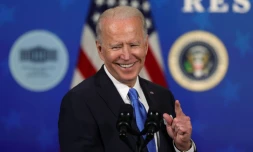 Le président américain Joe Biden s'exprime depuis la Maison Blanche le 10 mars 2021