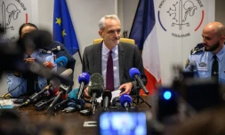 Le procureur de la République Antoine Leroy lors d'une conférence de presse le 15 décembre 2023, à Toulouse