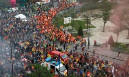 Manifestation de cheminots contre les réformes de la SNCF le 4 juin 2019 à Paris