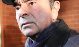Carlos Ghosn à son arrivée à sa résidence de Tokyo, le 8 mars 2019