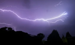 Orage à Bruay-la-Buissière (Pas-de-Calais) le 14 juin 2025