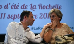 Benoßt Hamon et Marie-Noëlle Lienemann, le 11 septembre 2016 à l'université d'été de La Rochelle