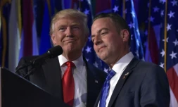 Donald Trump et Reince Priebus le 9 novembre 2016 à New York