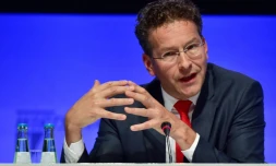 Le président du groupe des 19 pays de la monnaie unique, Jeroen Dijsselbloem